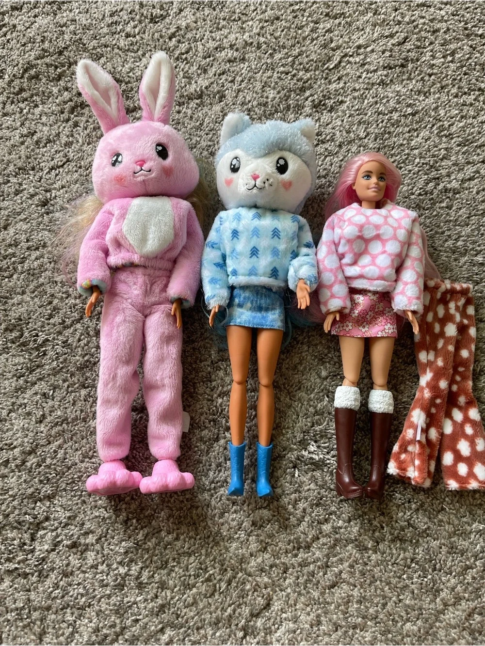 Barbie cute reveal dolls set of 3